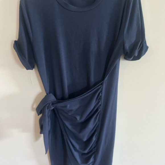 Amazon Dresses & Skirts - Navy Blue tshirt wrap dress